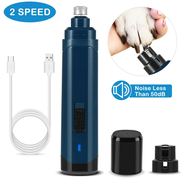 Quiet Electric Pet Nail Grinder – USB Rechargeable
