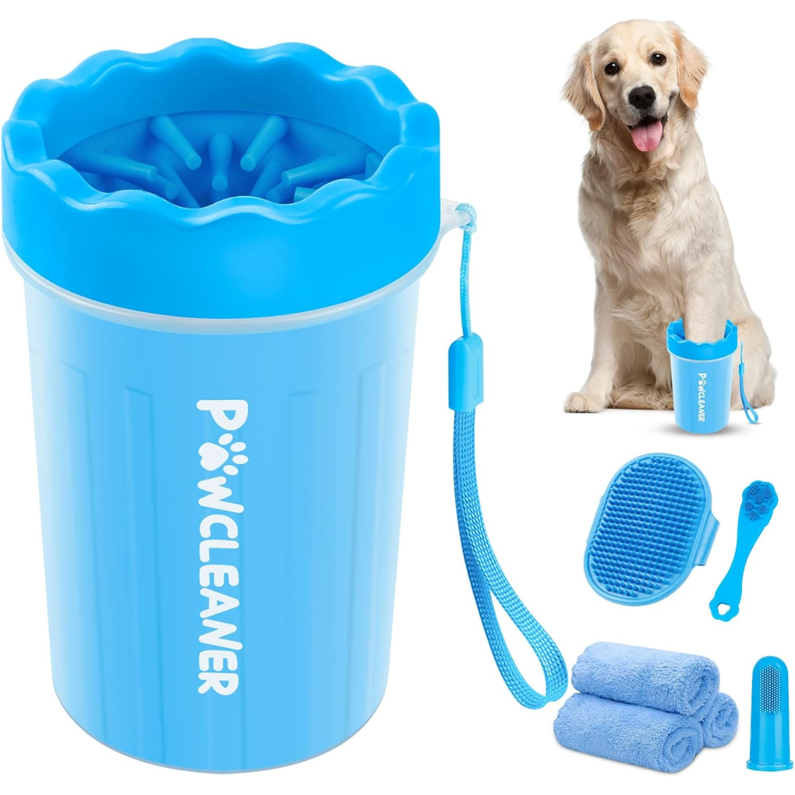 7-in-1 Portable Paw Cleaner Grooming Kit for Dogs & Cats