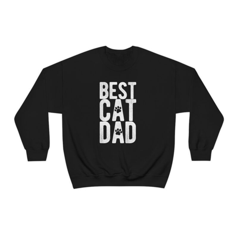 Best Cat dad sweatshirt - Cat Dad heavy crewneck unisex sweater