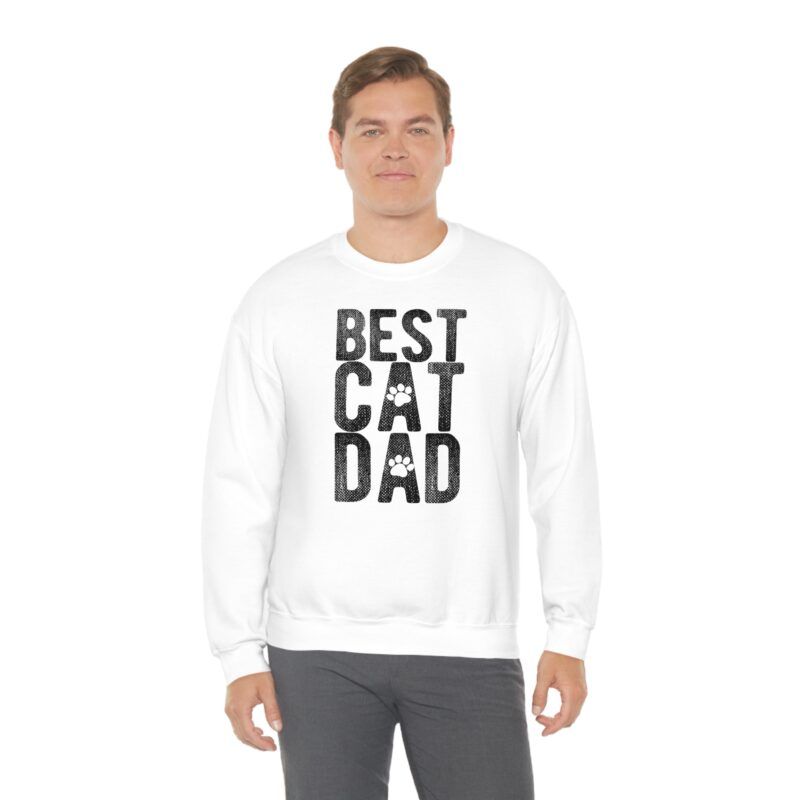 Best Cat dad sweatshirt - Cat Dad heavy crewneck unisex sweater