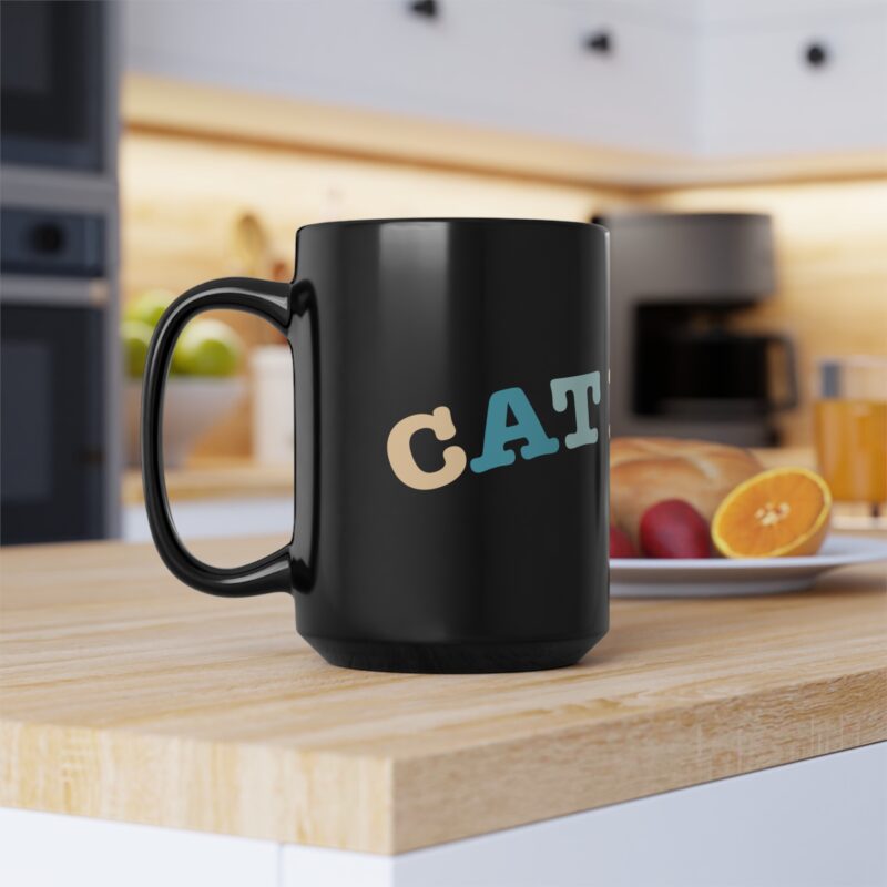 Cat Mom Black Mug 15oz - 11oz Personalized Mug for Cat Mom