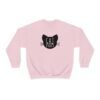 Cat Mom Head sweatshirt - Cat Mom heavy crewneck unisex sweater