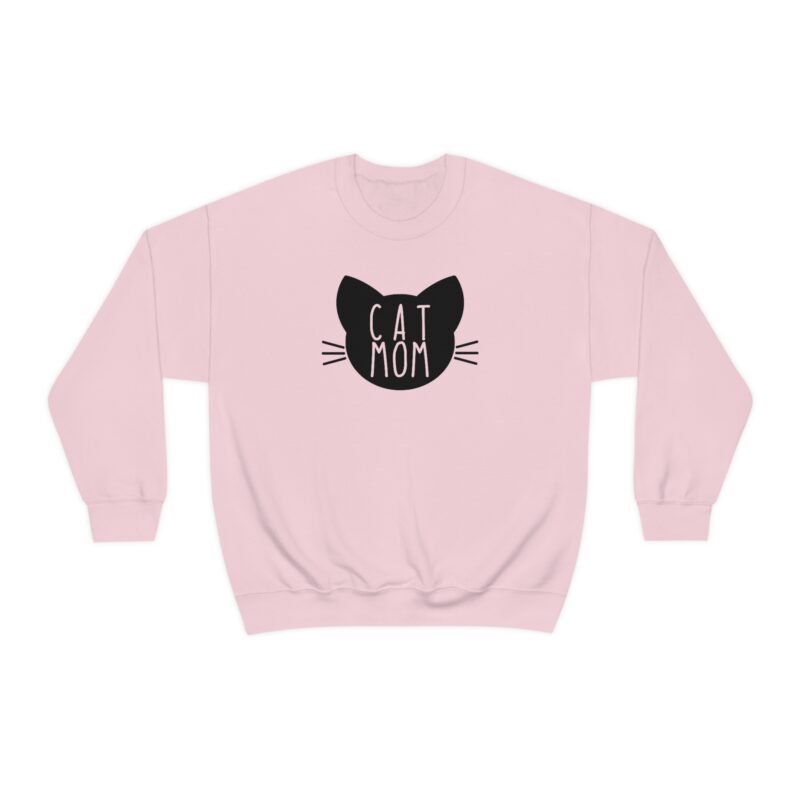 Cat Mom Head sweatshirt - Cat Mom heavy crewneck unisex sweater