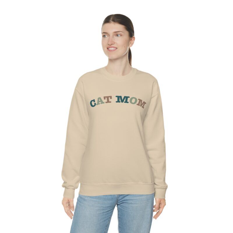 Cat Mom sweatshirt - Best Cat Mom heavy crewneck unisex sweater