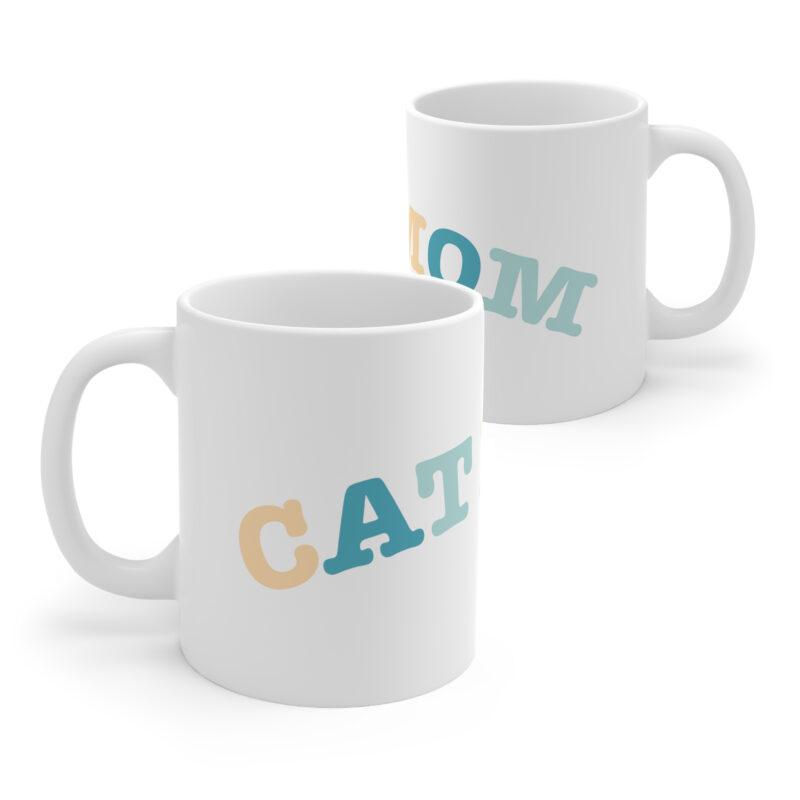 Cat Mom White Mug 15oz - 11oz Personalized Mug for Cat Mom