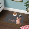 Custom Pet Portrait Food Mat | Personalized Cat | Dog Mat Using Pet Photo