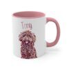 Custom Pet Mug | Cat | Dog Portrait Digital Artwork + Name | White Coffee Mug Personalized