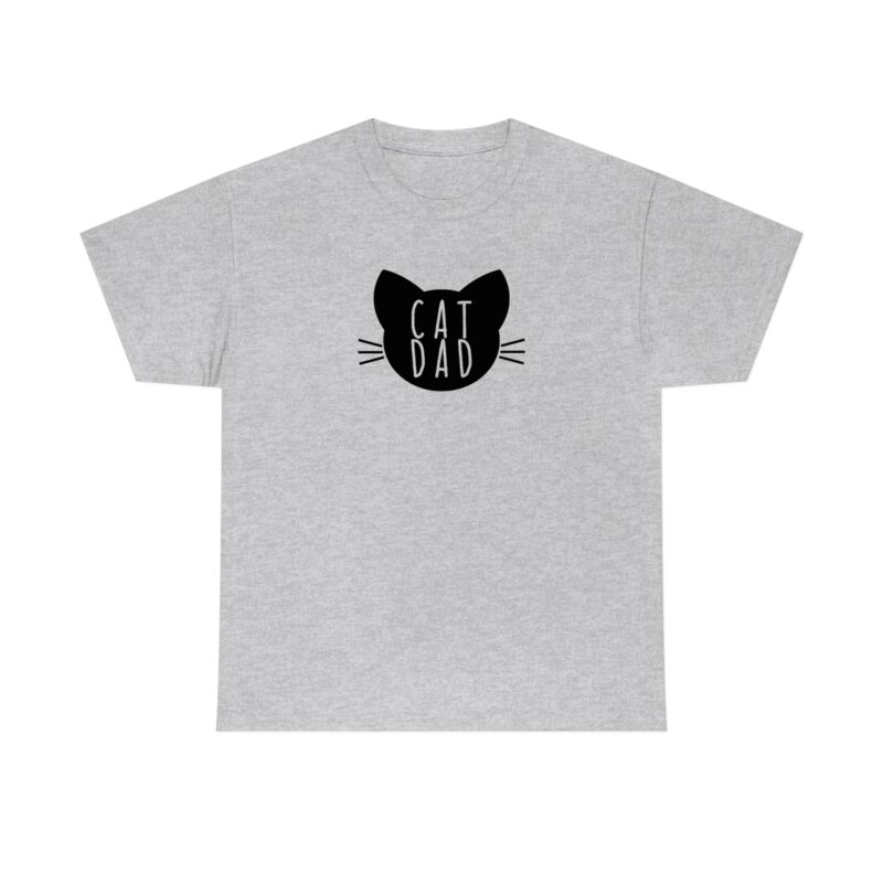 Cat Dad Cat Head T-shirt | Pet Portrait Drawing Cotton Shirt - Pet Lover T-shirt.