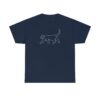 Cat One Line T-shirt | Pet One Line Drawing Cotton Shirt - Pet Lover T-shirt.