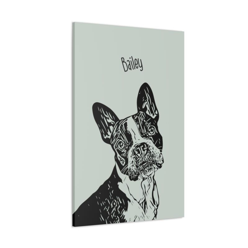 Custom Pet Portrait Jumbo Canvas - Dog Portraits XL Canvas 32" x 48" - Pet lover Gifts - Personalized Pet Portrait