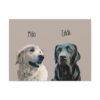Custom Pet Portrait Canvas - Dog Portraits Canvas - Pet lover Gifts