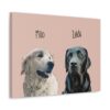 Custom Pet Portrait Canvas - Dog Portraits Canvas - Pet lover Gifts