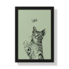 Custom Pet Portrait Framed Poster - Cat Portraits Poster - Pet lover Gifts