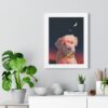 Custom Pet Portrait Framed Poster - Dog Portraits Painting Poster - Pet lover Gifts - Personalized cat and dog portrait from photo.