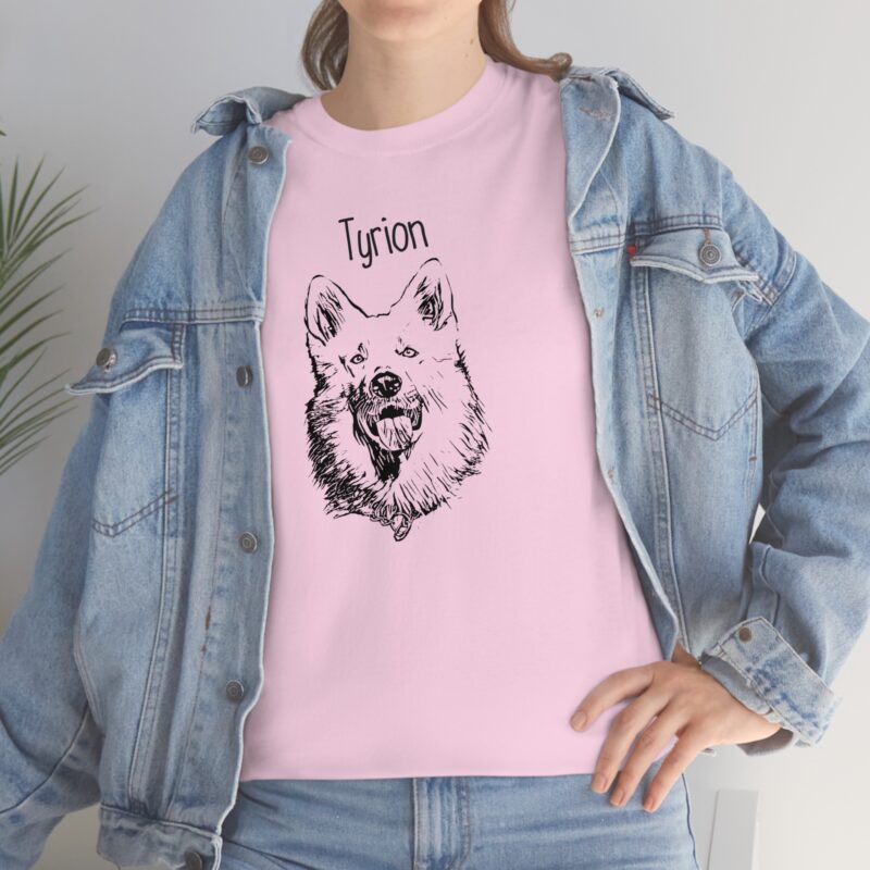 Custom Pet Portrait T-shirt | Cat | Dog Custom Portrait + Name | Pet T-shirt Personalized